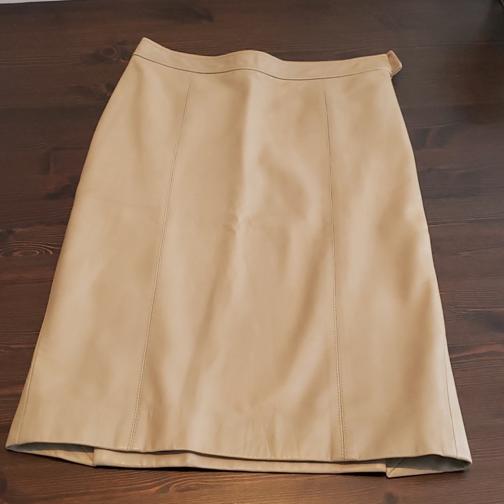 Theory leather pencil skirt